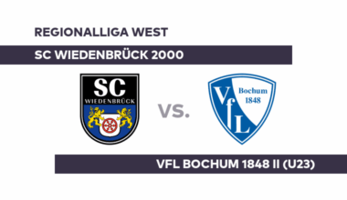 SC Wiedenbrück 2000 - VfL Bochum 1848 II (U23): Kräftemessen der Formschwachen - Regionalliga West