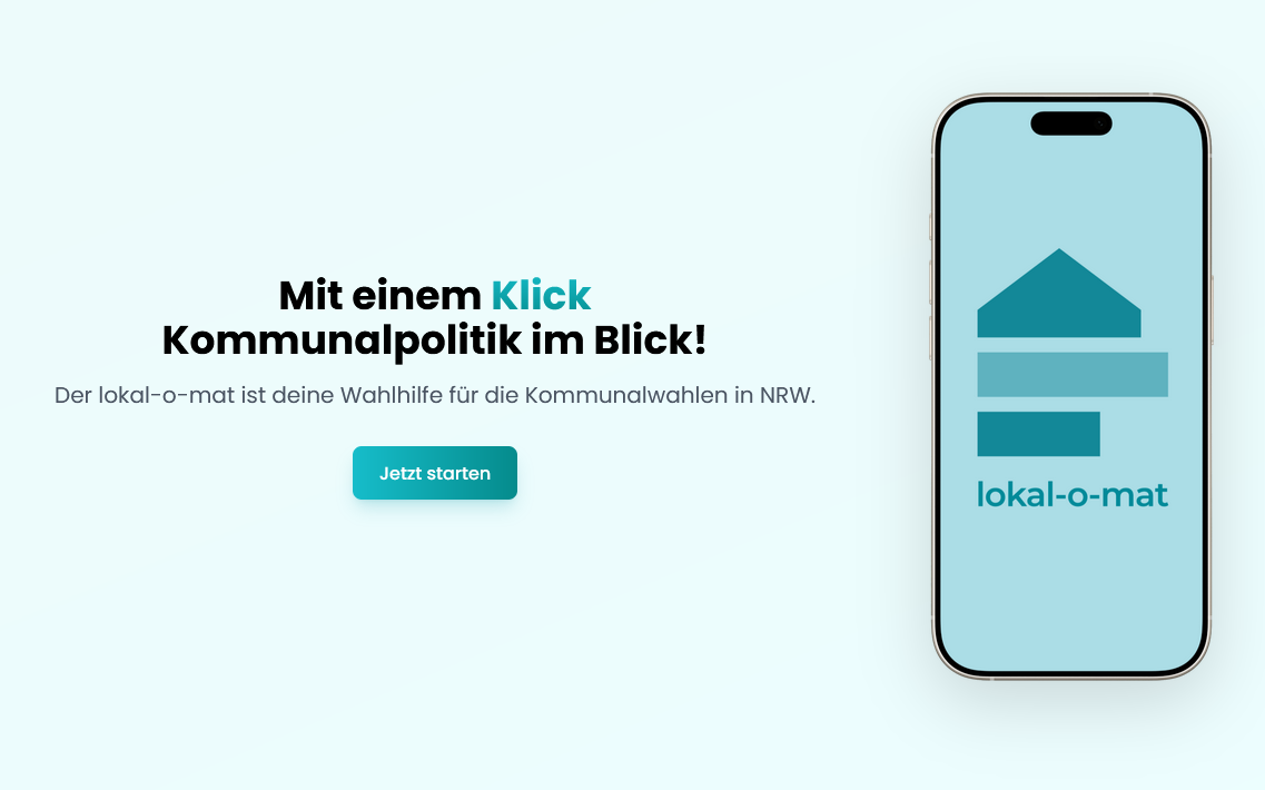 Die Handyansicht vom Lokal-o-Maten 2025.
