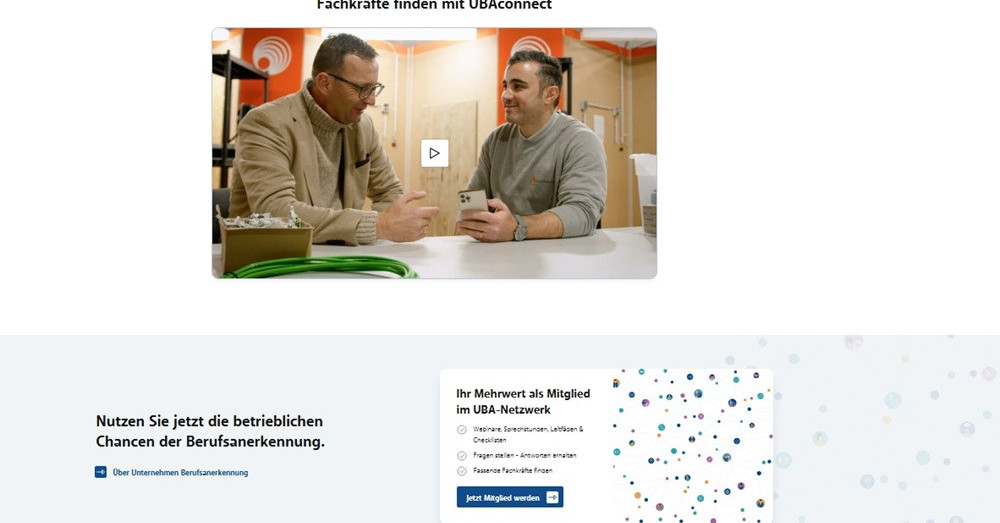 Mit UBAconnect Fachkräfte im Ausland finden