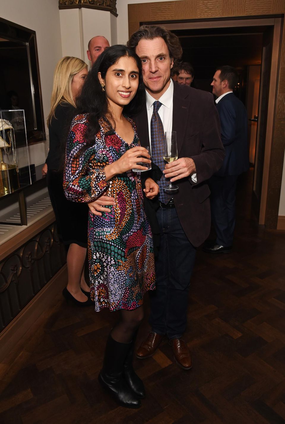 Sheela Raman und Joan Collins Sohn Alexander Newley