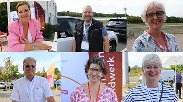 Zufriedene Unternehmerinnen und Unternehmer aus dem Handwerk: Stimmen zum FORUM mobility & work in Hannover.
