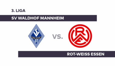 SV Waldhof Mannheim - Rot-Weiss Essen: Pflichtaufgabe für Essen - 3. Liga