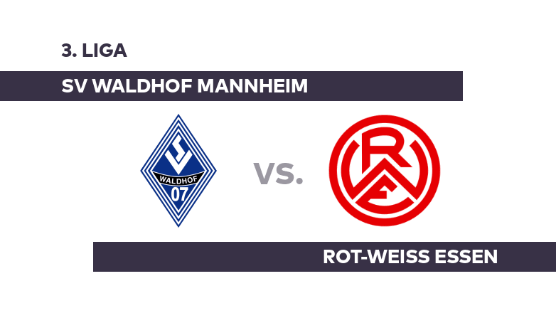 SV Waldhof Mannheim - Rot-Weiss Essen: Pflichtaufgabe für Essen - 3. Liga