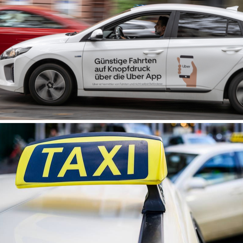 Mit Uber und Taxi fahren wird in Essen teurer
