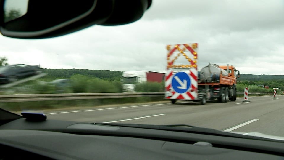 Autobahn 72 bei Pirk Richtung Leipzig gesperrt