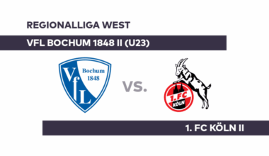 VfL Bochum 1848 II (U23) - 1. FC Köln II: Bochum II in der Pflicht - Regionalliga West