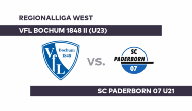 VfL Bochum 1848 II (U23) - SC Paderborn 07 U21: Paderborn will Trendwende einleiten - Regionalliga West