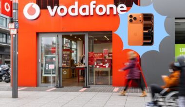 Vodafone-Store in einer Stadt