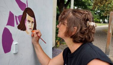 Bonn: Streetart-Porträt von Sophie Scholl