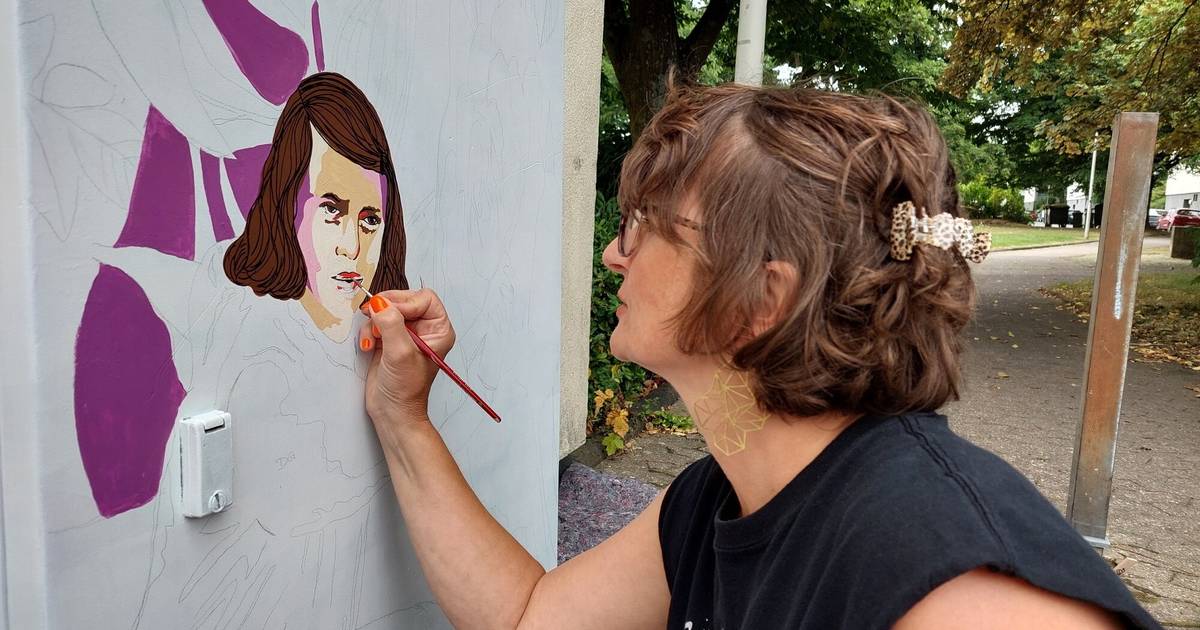 Bonn: Streetart-Porträt von Sophie Scholl