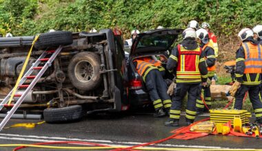 Drei Menschen verletzt, zwei davon schwer