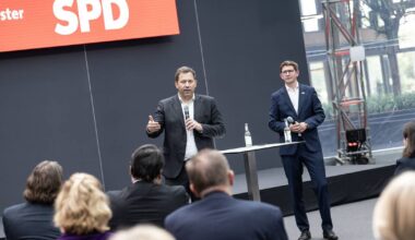 Vizekanzler Lars Klingbeil bei SPD-Veranstaltung in Düsseldorf
