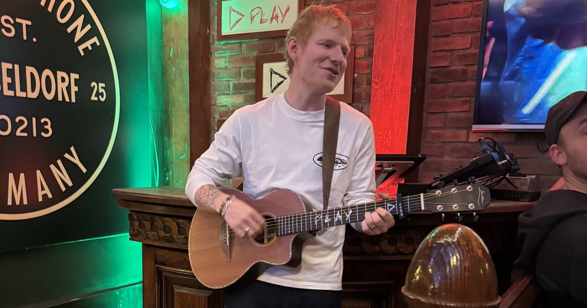 Vor Konzert am Freitag: Riesen-Andrang vor Pub – Überraschungsauftritt von Ed Sheeran in Düsseldorf - RP Online