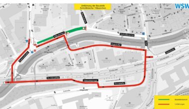 Verkehrschaos rund ums Wuppertaler Islandufer