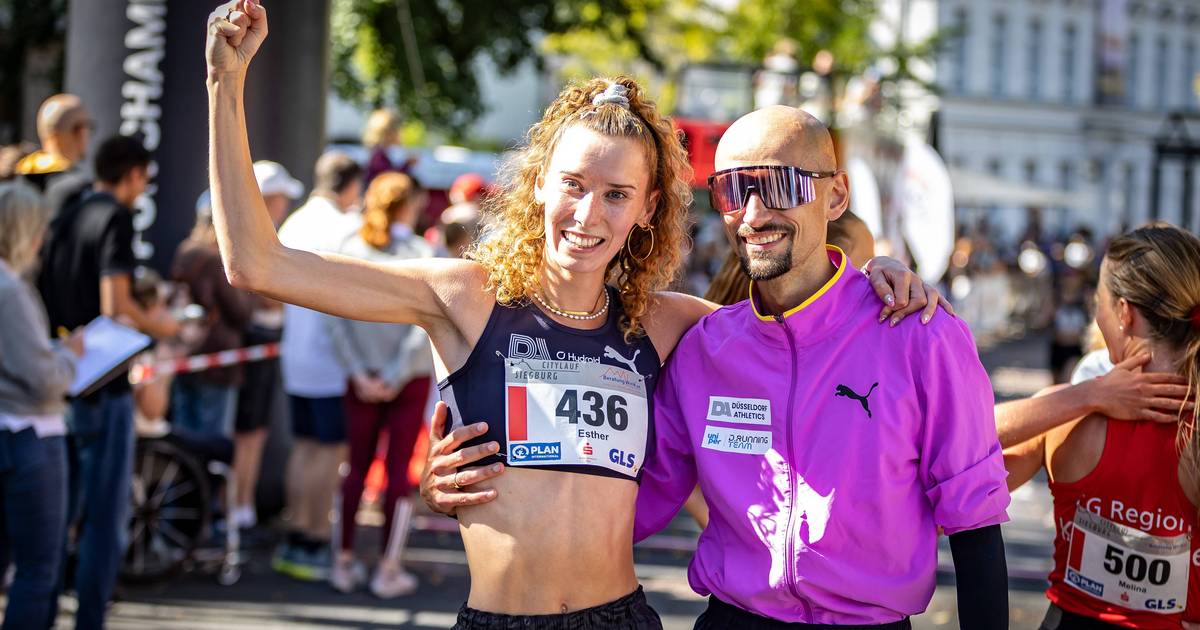 Esther Pfeiffer von Düsseldorf Athletics krönt ihr Comeback mit Meistertitel.