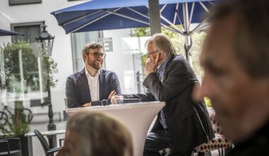 RP-Lokalchef Ludwig Krause im Gespräch mit Heribert Klein
