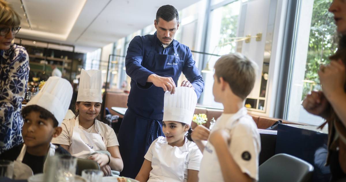 Grundschüler kochen im Hotel Kö59