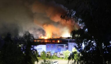 Brand bei RSAG, Feuerwehr im Einsatz