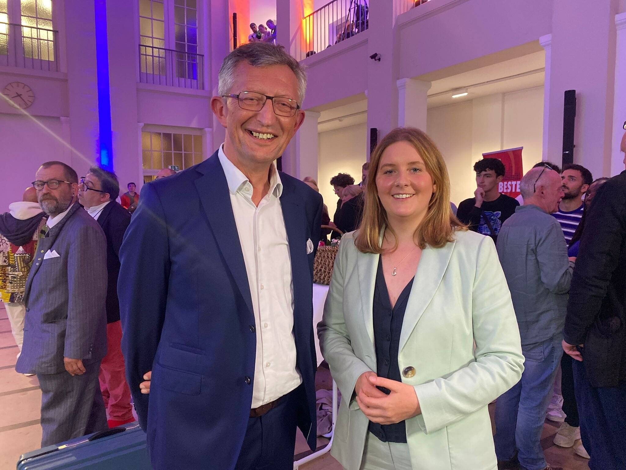 Matthias Nocke (CDU) und Miriam Scherff (SPD) ringen um das Amt des Oberbürgermeisters/der Oberbürgermeisterin.