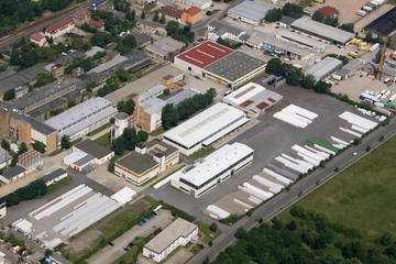 Aus der Vogelperspektive: Das inzwischen stillgelegte Werk in Ottendorf bei Dresden (Foto: Werit)