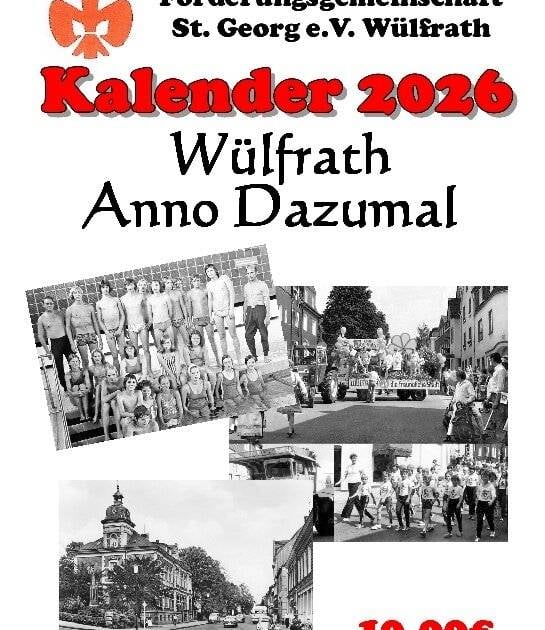 Kalender Anno Dazumal gibt es für 2026