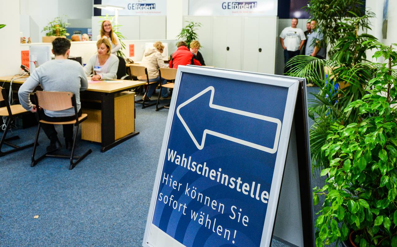 Die Wahlscheinstelle an de rHorster Straße 6 in Gelsenkirchen-Buer