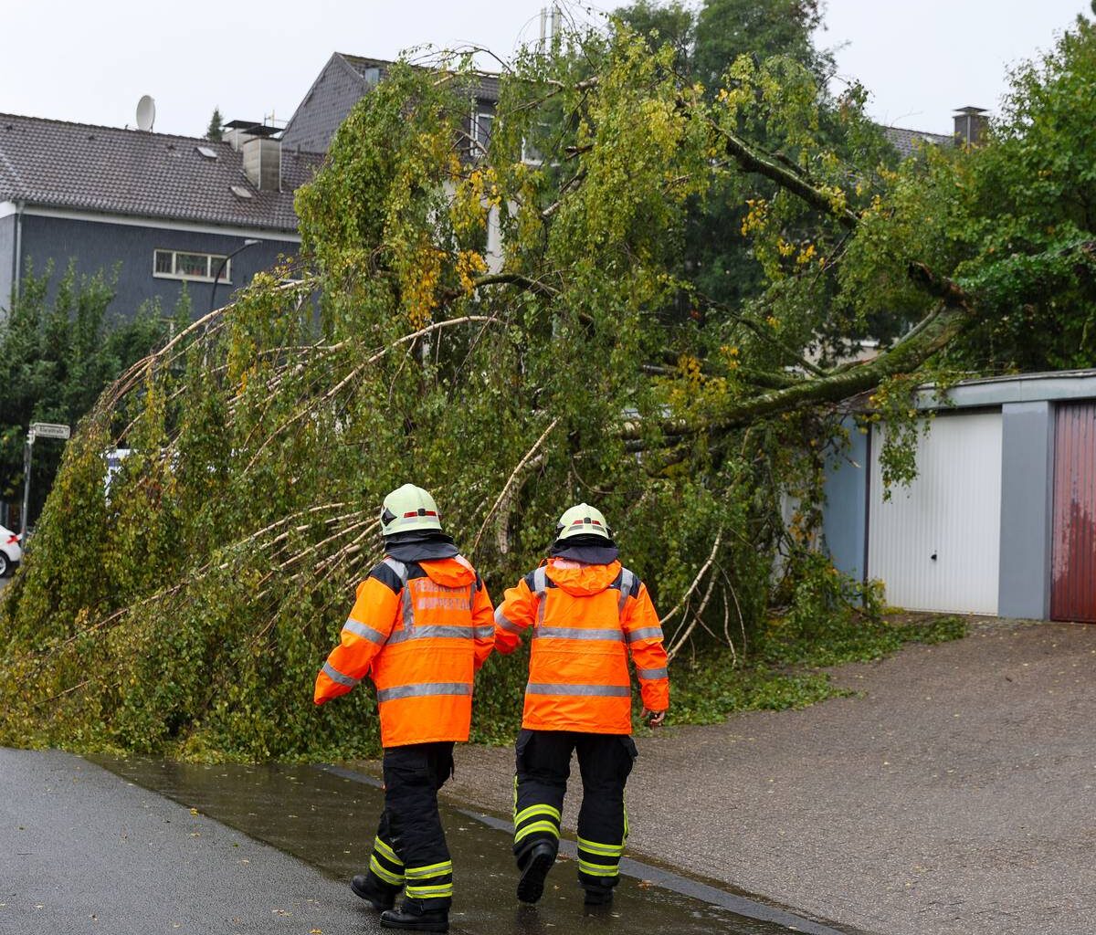 Viele Einsätze durch Sturmtief Detlef