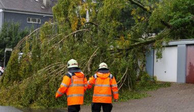 Viele Einsätze durch Sturmtief Detlef