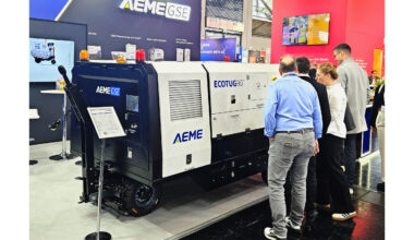 AEME GSE präsentiert innovatives batteriebetriebenes Bodenstromaggregat EcoTug auf der Inter Airport Europe