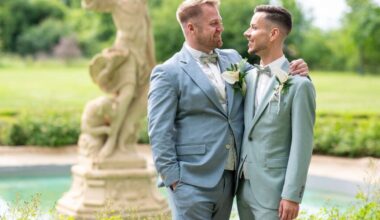 Zwei Männer geben sich das Jawort