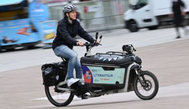 Lennart Schaefer saß fast 11.000 Kilometer im Sattel. Foto: Arne Dedert/dpa