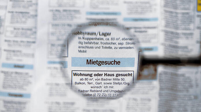 Mietgesuch (Symbolbild)