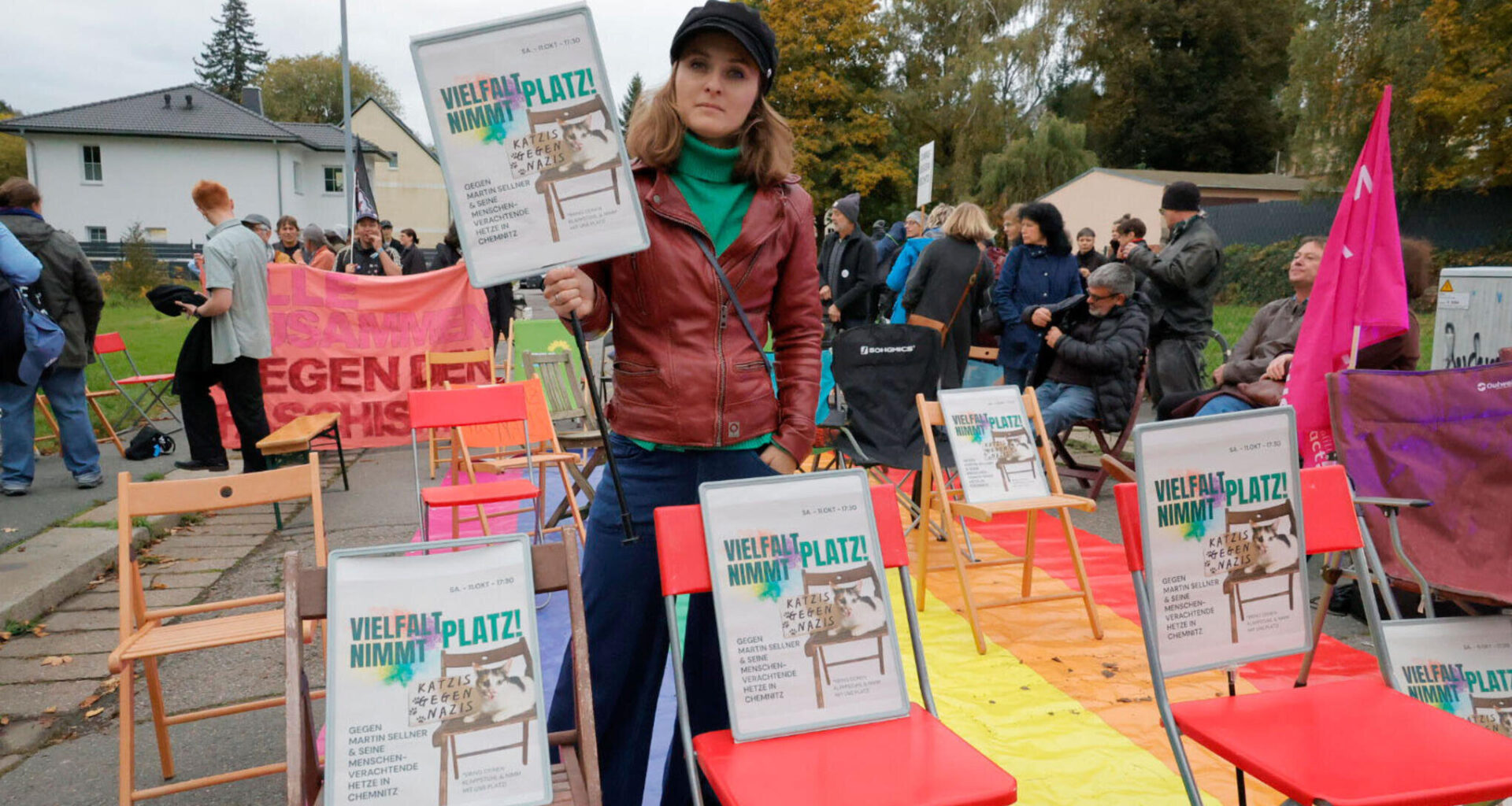 Chemnitz: Protest gegen Martin Sellner