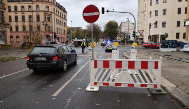 Unfallkreuzung in Chemnitz am Freitag immer noch gesperrt