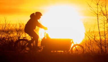 Mann bremst Polizei in Chemnitz mit Lastenfahrrad aus