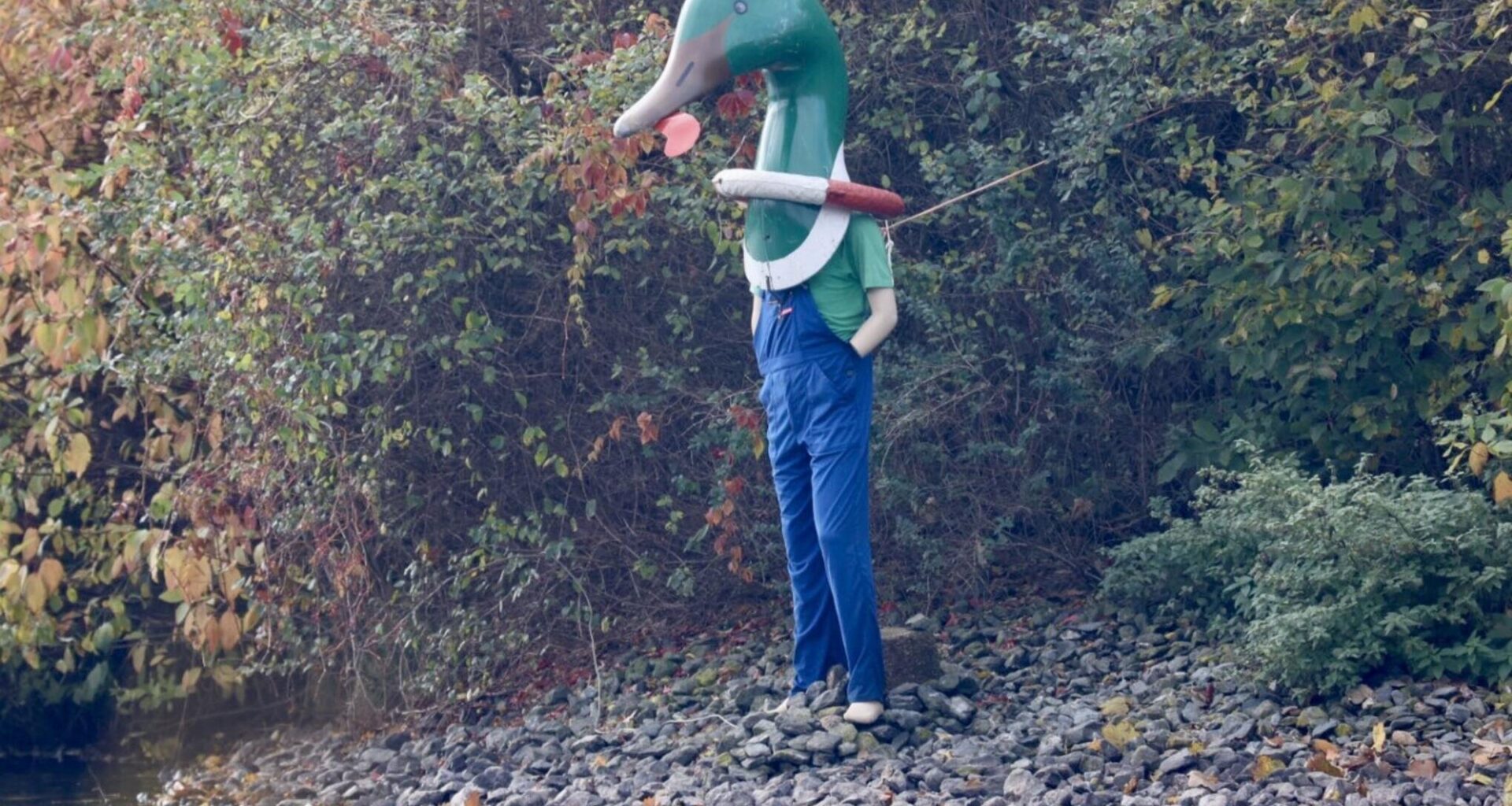 Was hat es mit dem Entenmann am Chemnitzer Schloßteich auf sich?