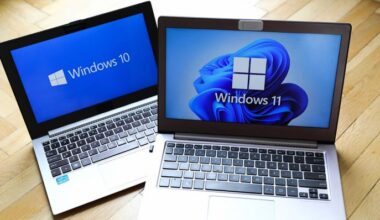 Startbildschirme von Windows 10 und Windows 11 auf Notebooks © IMAGO/NurPhoto