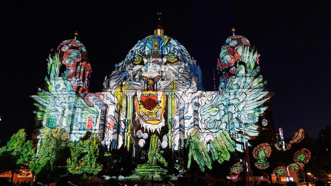 Lichtinstallationen: Mittwoch startet das Festival of Lights Berlin.