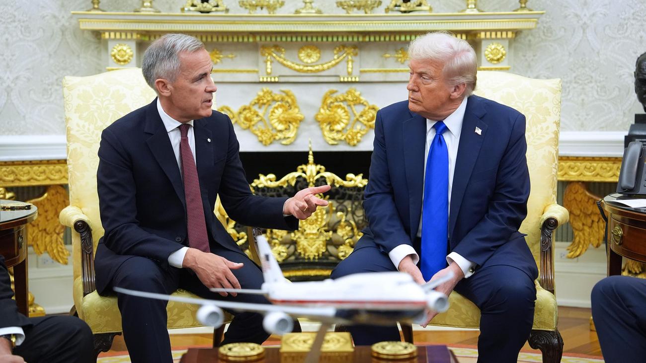 Handelskonflikt: Donald Trump empfängt Mark Carney im Weißen Haus