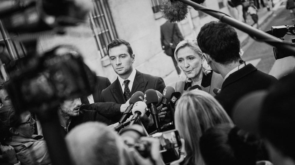 Französische Regierungskrise: Jordan Bardella und Marine Le Pen suchen nach rechten Mehrheiten.