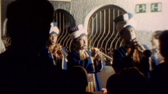 Eröffnungsmarsch einer türkischen Militärkapelle zum Türkischer Basar 1980 (Bild: rbb).