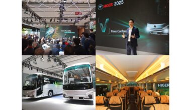 HIGER stellt elektrische neue Reisebusse der V-Serie in Belgien vor