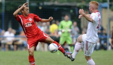 Szene aus einem Testspiel zwischen Turbine Potsdam und der A-Jugend von RB Leipzig aus dem jahr 2012. (Bild: Matthias Koch)