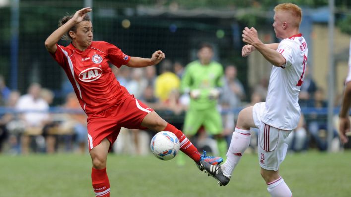 Szene aus einem Testspiel zwischen Turbine Potsdam und der A-Jugend von RB Leipzig aus dem jahr 2012. (Bild: Matthias Koch)
