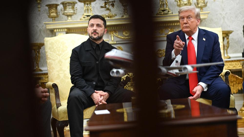 Krieg in der Ukraine: Wolodymyr Selenskyj und Donald Trump bei einem Treffen im August dieses Jahres im Weißen Haus