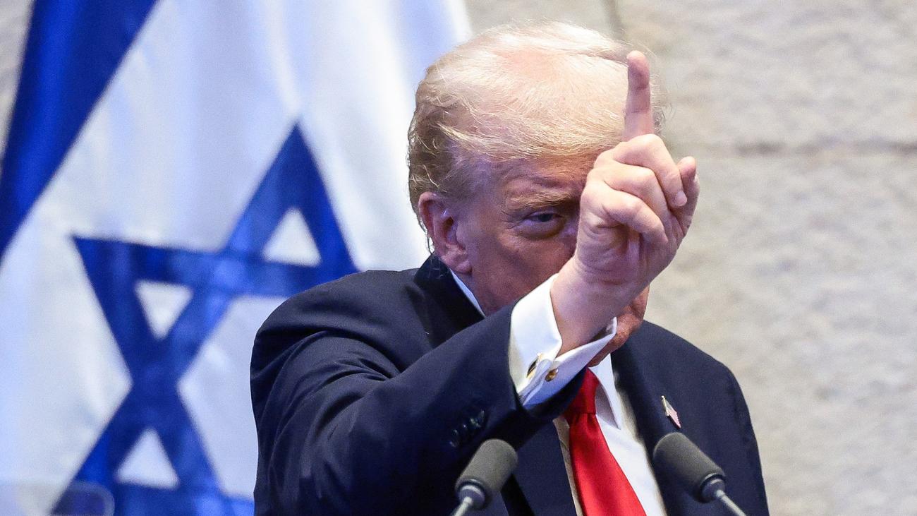 Trump in Israel: Donald Trump verspricht dem Nahen Osten eine "strahlende Zukunft"
