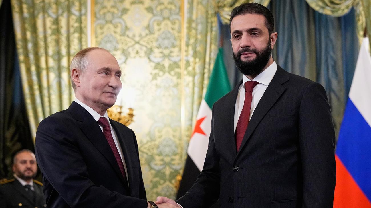 Russland und Syrien: Putin und Syriens Übergangspräsident besprechen Zusammenarbeit