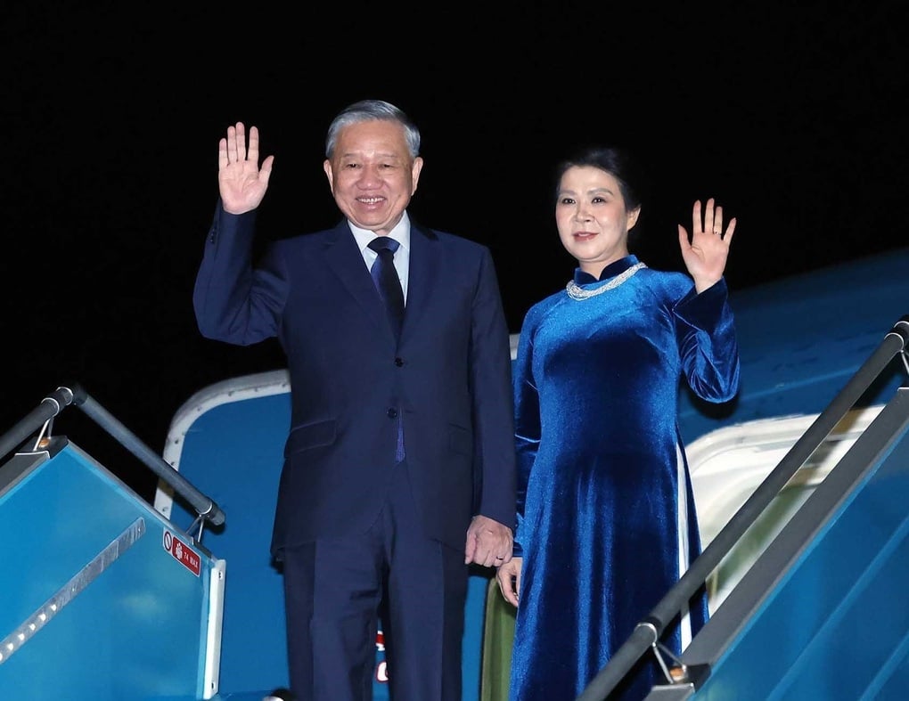 Generalsekretär To Lam und seine Frau reisen zu einem offiziellen Besuch in das Vereinigte Königreich von Großbritannien und Nordirland ab - 1