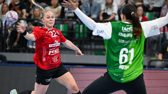 Handball-Bundesliga: Rikke Hoffbeck Petersen und die Bundesliga-Handballerinnen des Thüringer HC verloren ihr Auswärtsspiel bei Borussia Dortmund.