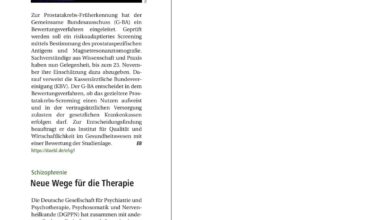 Neue Wege für die Therapie – Deutsches Ärzteblatt